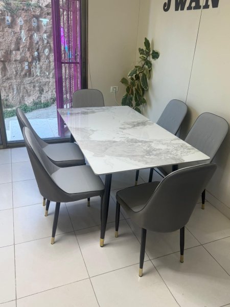 طاولة سفرة شايش " ماربل تقيل "